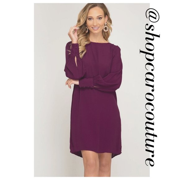 She and Sky Dresses & Skirts - 🎉HP🎉 5⭐️ Long Sleeve Shift dress
